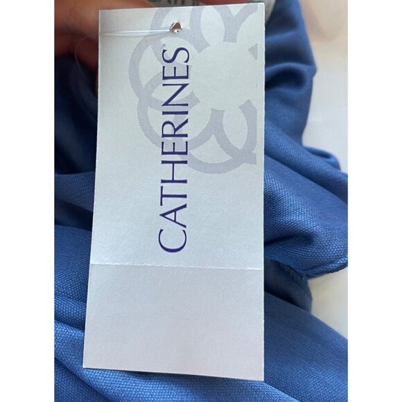 Catherine's Blue Maxi Dress Size 24W NWT Sparkly Special Event Cocktail Party - Picture 5 of 7